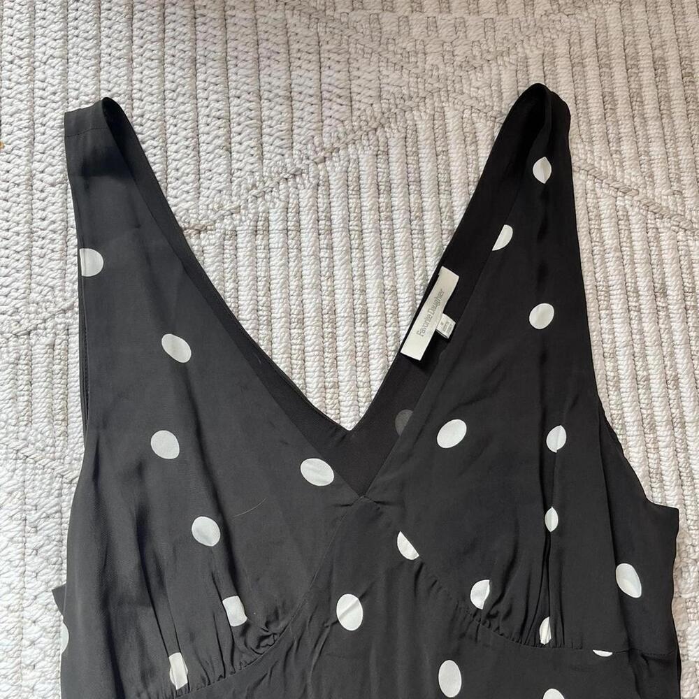 Favorite Daughter The Anyday Anytime Dress in Espresso Polka Dot - Picture 5 of 5